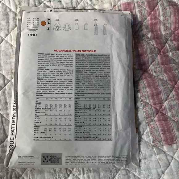 Anne Klein Vogue Designer Women's Ensemble 1810-14-16-18 - Picture 6 of 7